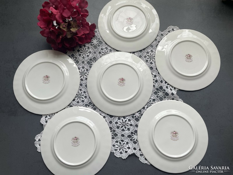 English bone china royal albert cake plate set of 6 with wonderful 