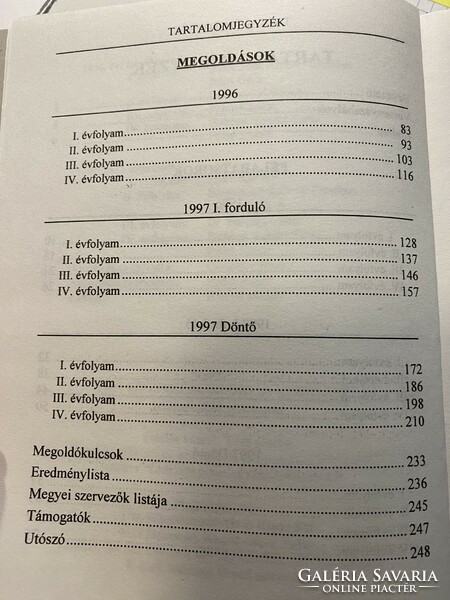 Könyv Középiskolai matematikai versenytesztek 1996-1997