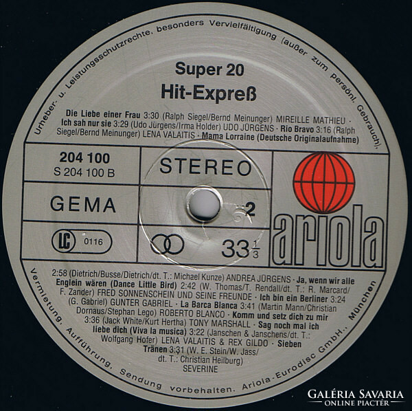 Various - Super 20 - Hit-Express (LP, Comp)
