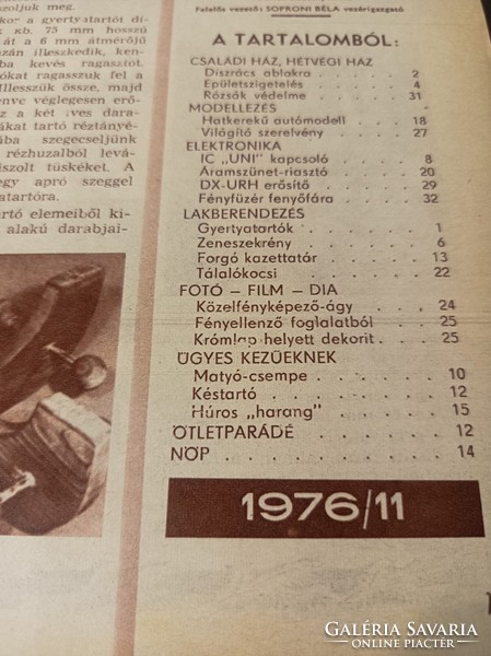 1976 / NOVEMBER  EZERMESTER/ SZÜLETÈSNAPRA/KARÀCSONYRA.