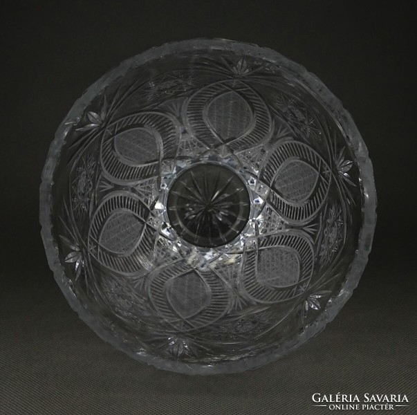 1P550 Nagyméretű kristály váza virágváza 24.5 cm
