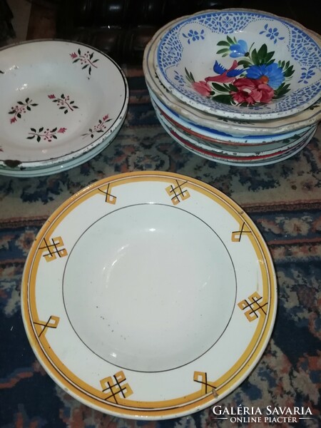 Miskolcz painted antique plate from the collection 17