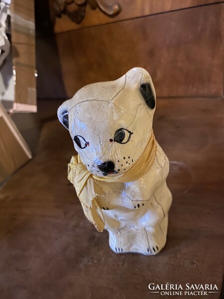 Antique porcelain dog with chocolate inside