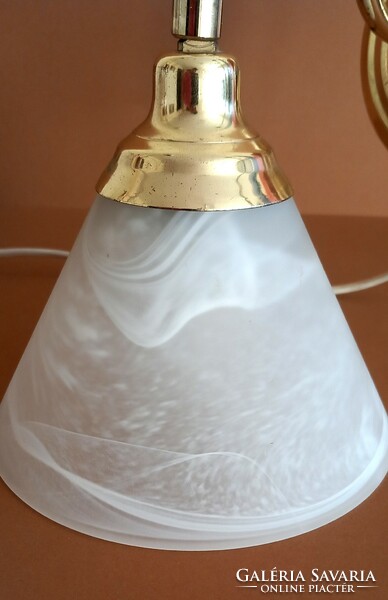 Kolarz wall lamp can be negotiated with a milk glass shade