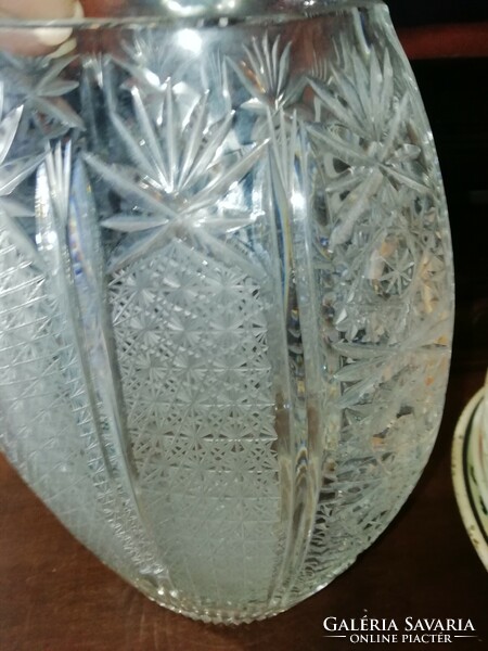 Antik kristály váza hibátlan állapotban
