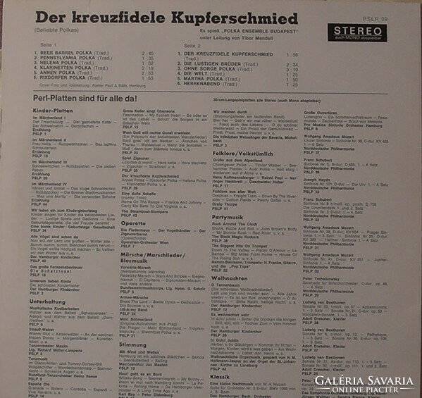 Polka Ensemble Budapest - Der Kreuzfidele Kupferschmied (LP, Album)