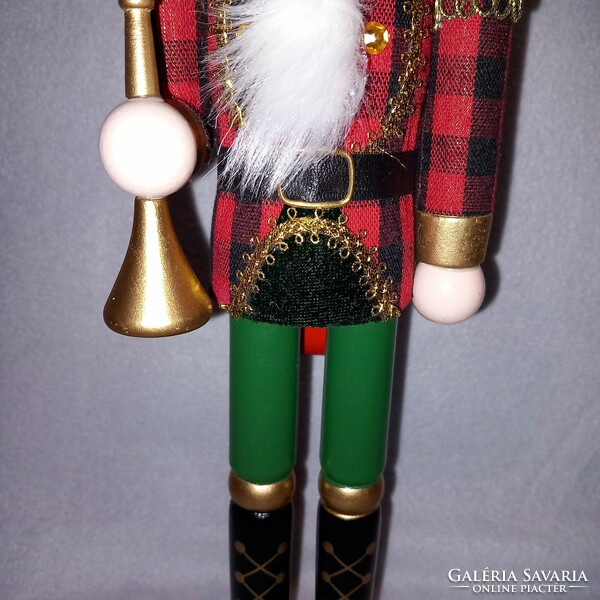 Wooden nutcracker soldier, decoration,