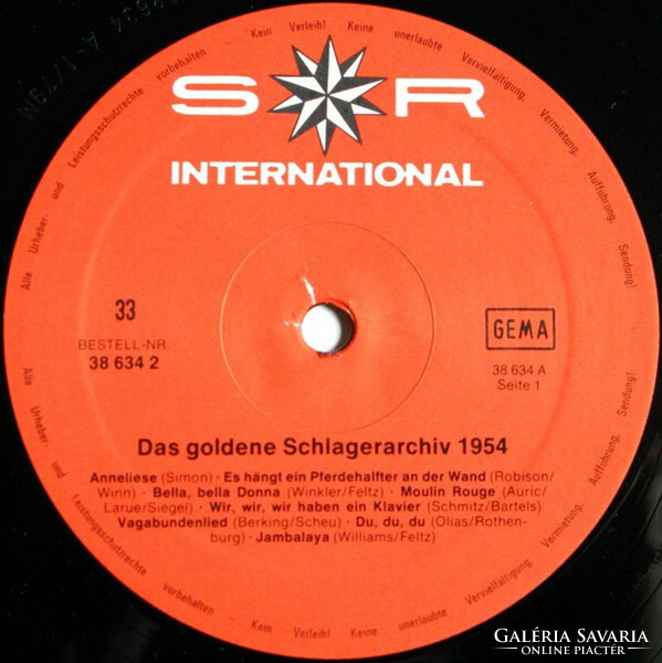 Various - Das Goldene Schlager-Archiv - Die Hits Des Jahres 1954 (LP, Comp, RE)