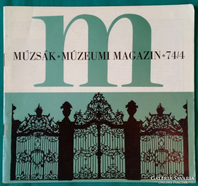 Múzsák Múzeumi Magazin 1977/4. szám - Folyóiratok, újságok > Művészet > Kultúra, Tudomány