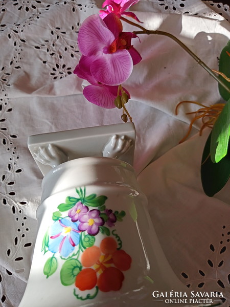 Herendi körmös váza, 13×15 cm