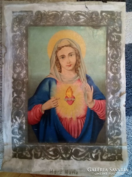 Antique icon of the Virgin Mary