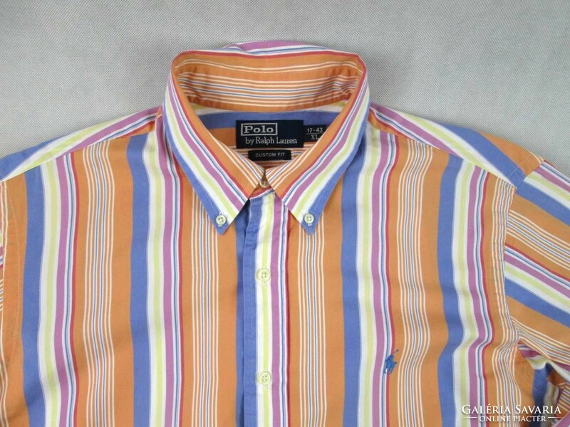 Original Ralph Lauren (xl / 2xl) elegant striped long sleeve men's shirt