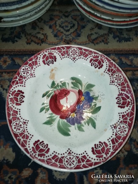 Hollóháza festett Antik tányér gyűjteményből 14