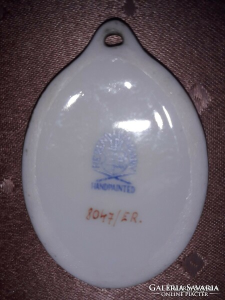 Herend Esterházy patterned porcelain pendant