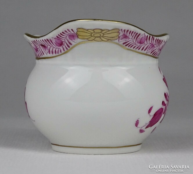 1P547 Herend porcelain cream spout with an old purple Appony pattern