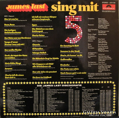 James Last - Sing Mit 5 (LP, Album, Mixed)