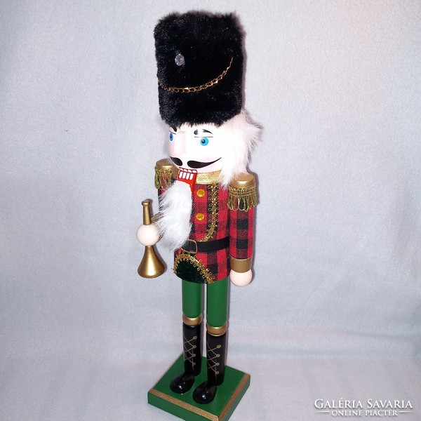 Wooden nutcracker soldier, decoration,