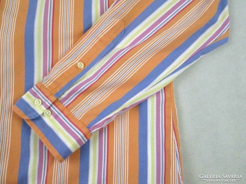 Original Ralph Lauren (xl / 2xl) elegant striped long sleeve men's shirt
