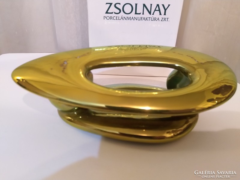 Zsolnay eozin table decoration, pen holder