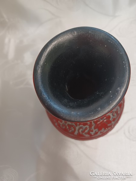 Cinnabar vase