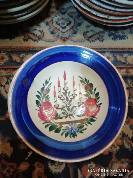 Telkibánya festett Antik tányér gyűjteményből 8
