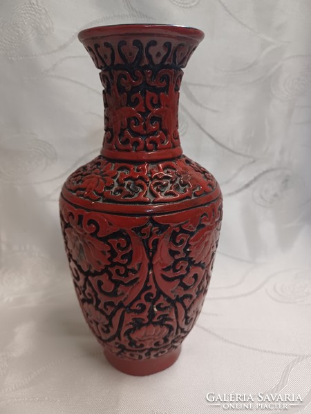 Cinnabar vase