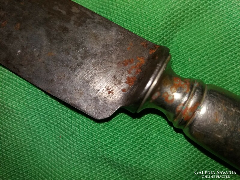 Antik ezüstözött alpakka szecessziós nagyobb kés 2db szett egyben evőeszköz a képek szerint 9.
