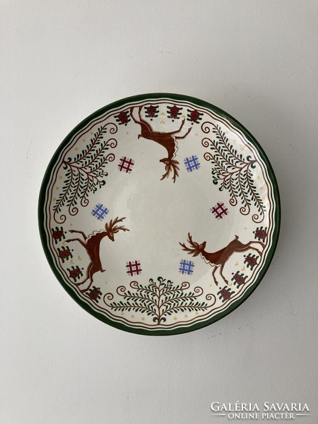 A special rare Zsolnay large wall bowl.
