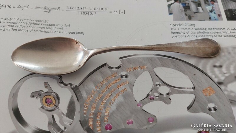 (K) antique silver teaspoon