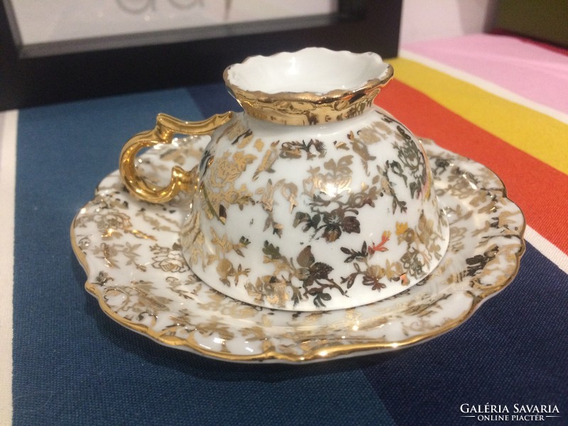 Vintage Bavaria-Bareauther porcelán csésze aljjal