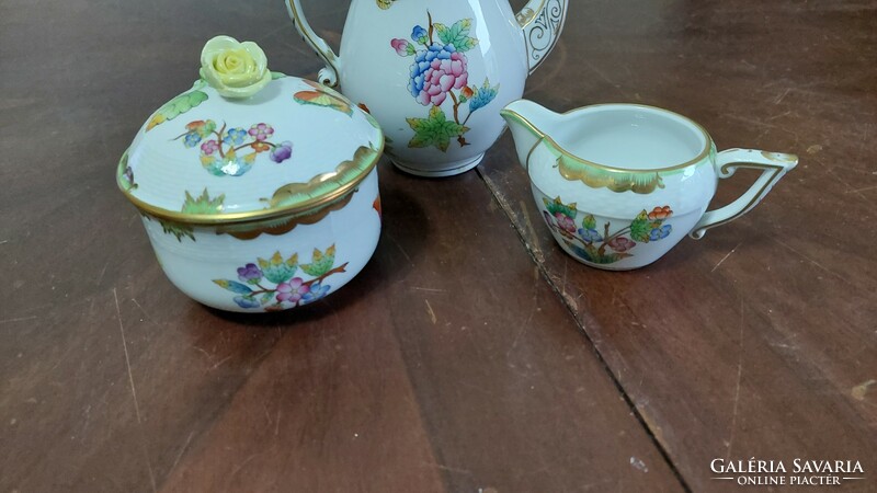Herend Victoria pattern coffee pouring set 3 pcs