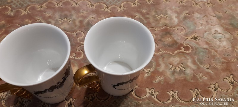 Hollóházi 2 cups/mugs were made in the year of the millennium