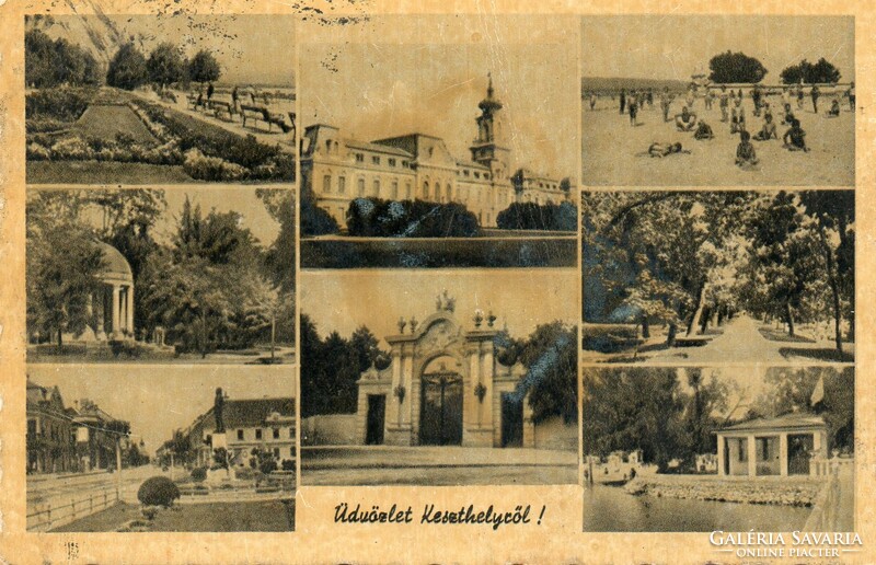 Ba - 116 panoramas of the Balaton region in the middle of the 20th century. Keszthely (photo by Barasits)