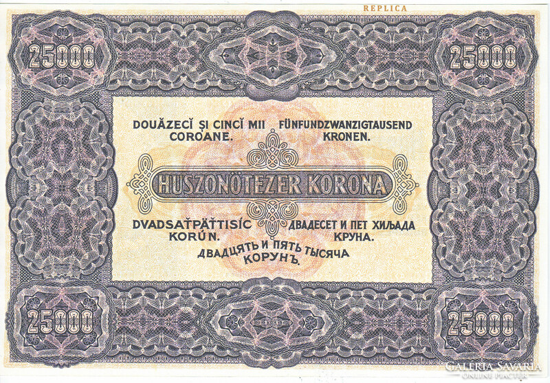 Magyarország 25000 korona 1922 REPLIKA