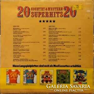 Various - 20 Country & Western Superhits (LP, Comp)
