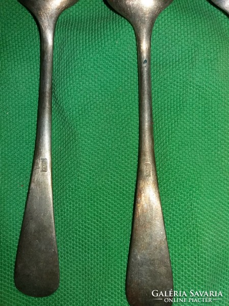 Antique silver-plated alpaca tea spoon set of 5 in one cutlery according to the pictures 16.