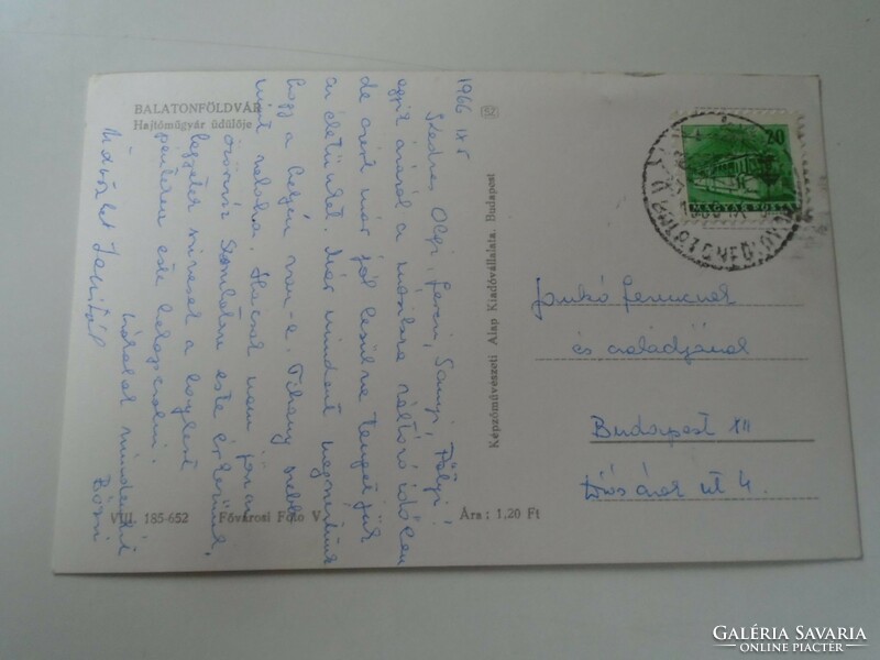 D199682 Balatonboglár   Hajtóműgyár üdülője   régi képeslap  1965