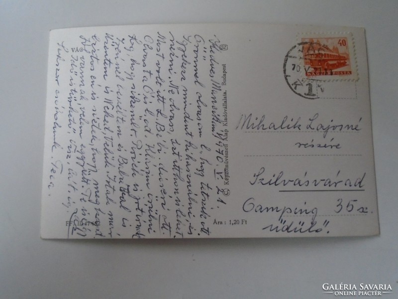 D199660 old postcard - Vác 1960's mihalik lajosné sylvásvárad