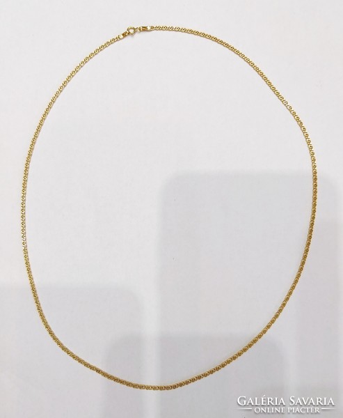New, 14-carat, 2.53g gold, spherical necklace 50cm, (no. 23/68.B)