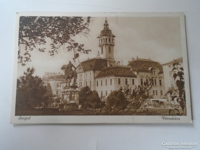 D199651  Régi képeslap  -Szeged -Városháza   1930-40