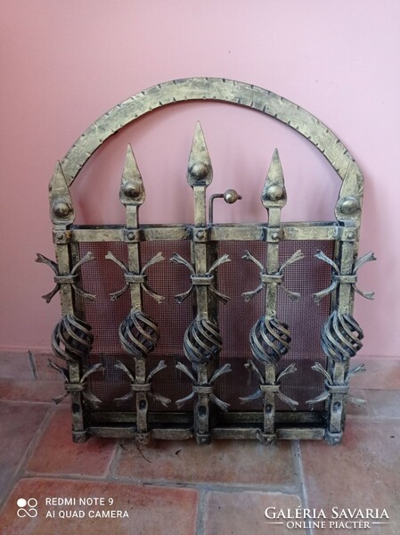 Fireplace door