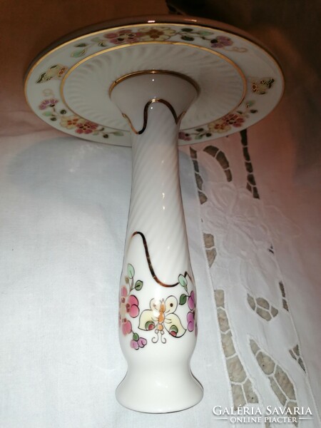 Zsolnay butterfly pattern candle holder 2.
