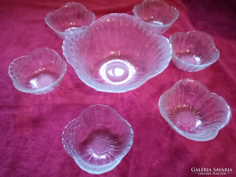 Glass dessert, compote, boule set for 6 people for Christmas, New Year's Eve and New Year celebrations