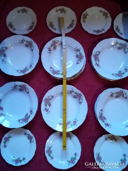 Kínai porcelán virág mintás étkészlet 6 személyes karácsonyi szilveszteri újévi ünnepi alkalomra