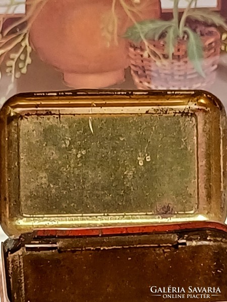 Old Ceylon metal tea box