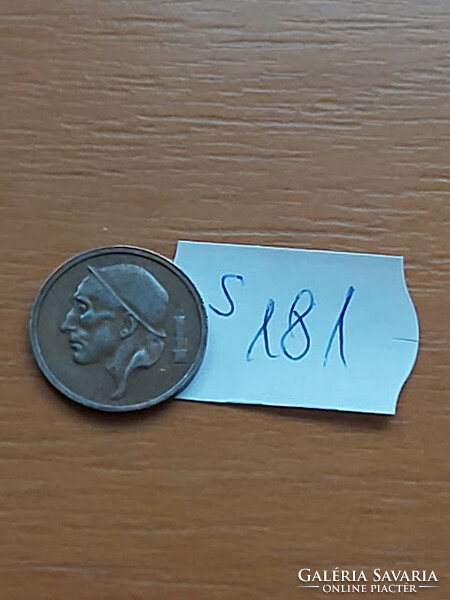 Belgium belgique 20 centimes 1957 miner's bronze s181