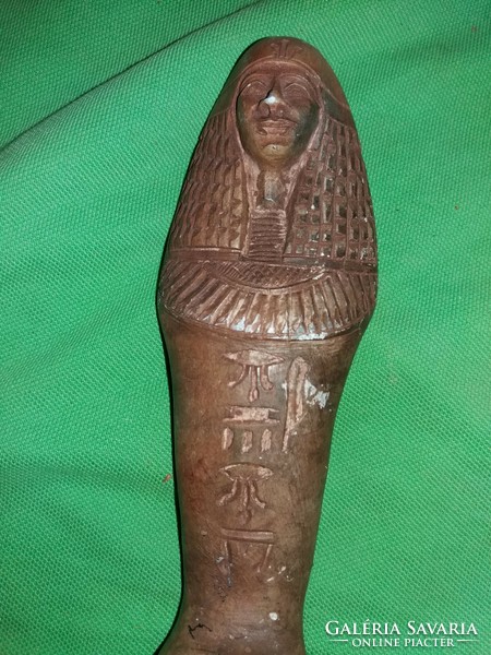 Antik Egyiptom kézzel faragott homokkő szarkofág NOFRETITI szobor 17 cm a képek szerint