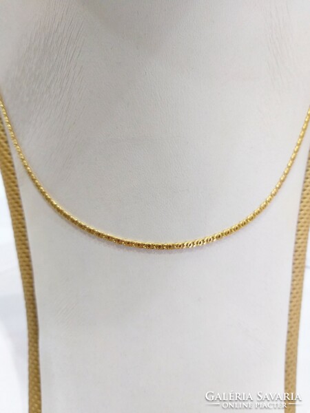 New, 14-carat, 2.53g gold, spherical necklace 50cm, (no. 23/68.B)