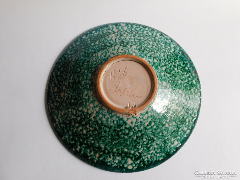 Retro ceramic craftsman bowl - liszkay - 28 cm