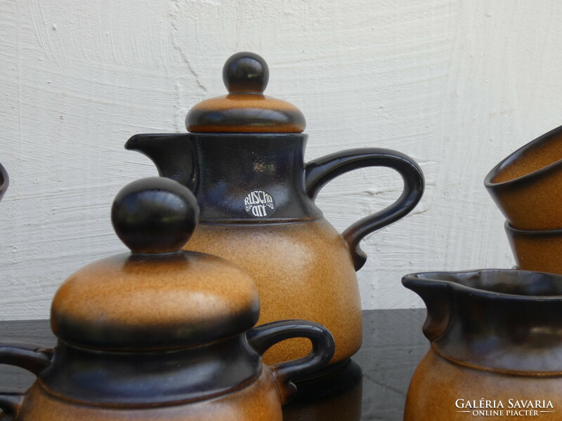 Ruscha art 9-piece coffee/tea set from West Germany from the 1970s.